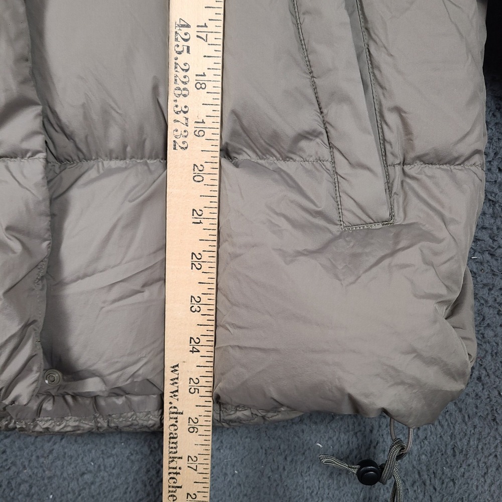 Uniqlo Seamless Ultra Light Down Puffer Jacket Taupe Gray Womens Size Small - Picture 7 of 8